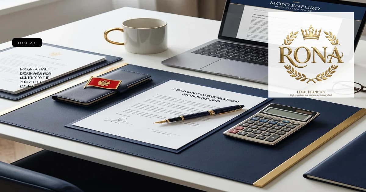 E-commerce and Dropshipping from Montenegro: The Zero VAT Export Loophole
