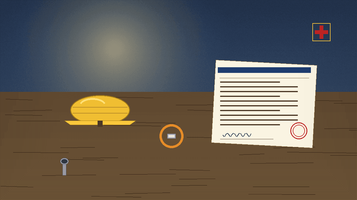 Karadağ inşaat şantiyesinde iş kazası tazminatı — kask, iş güvenliği ekipmanı, yasal belge