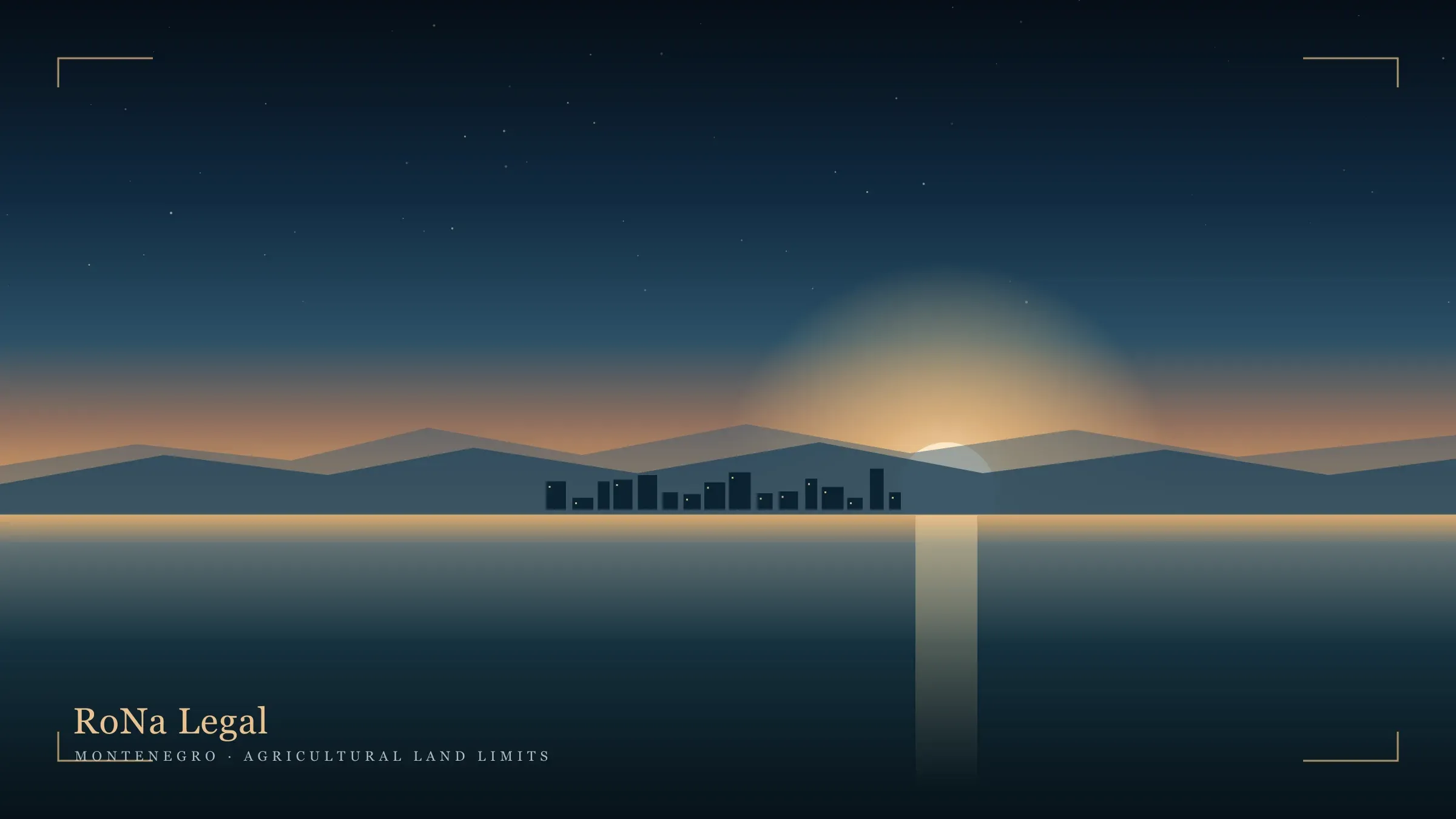 Editorial illustration on restrictions for foreign buyers of agricultural land in Montenegro