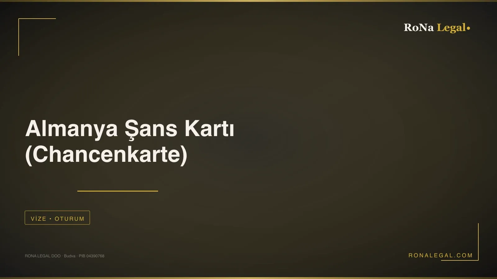 Germany Chancenkarte vs a Montenegrin work permit — RoNa Legal service hero