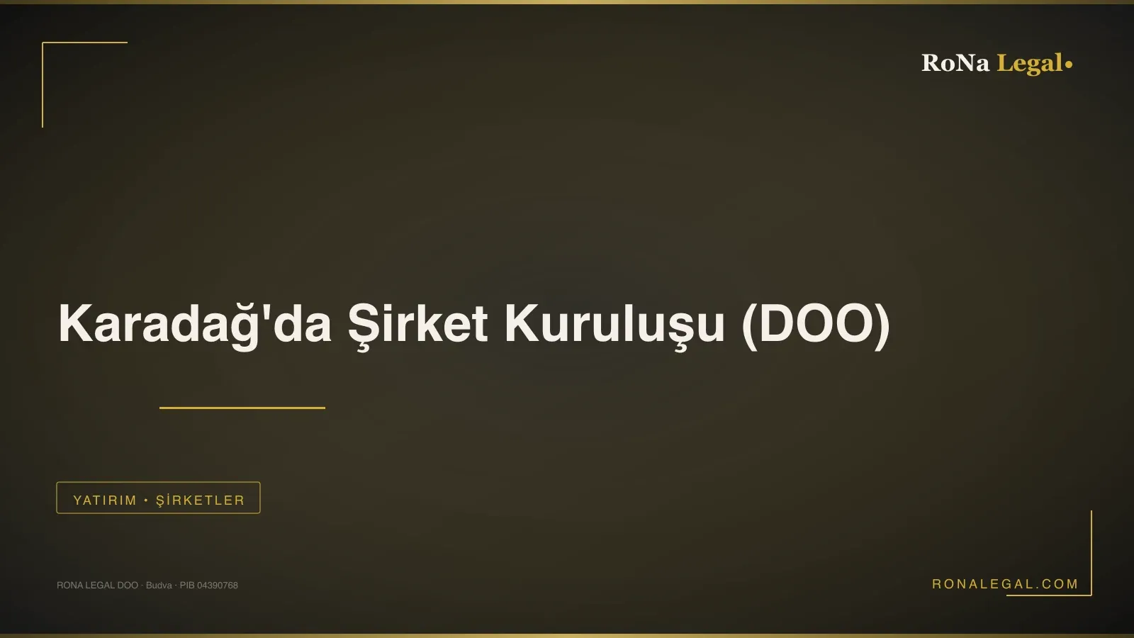 Company Formation in Montenegro (DOO) — RoNa Legal service hero