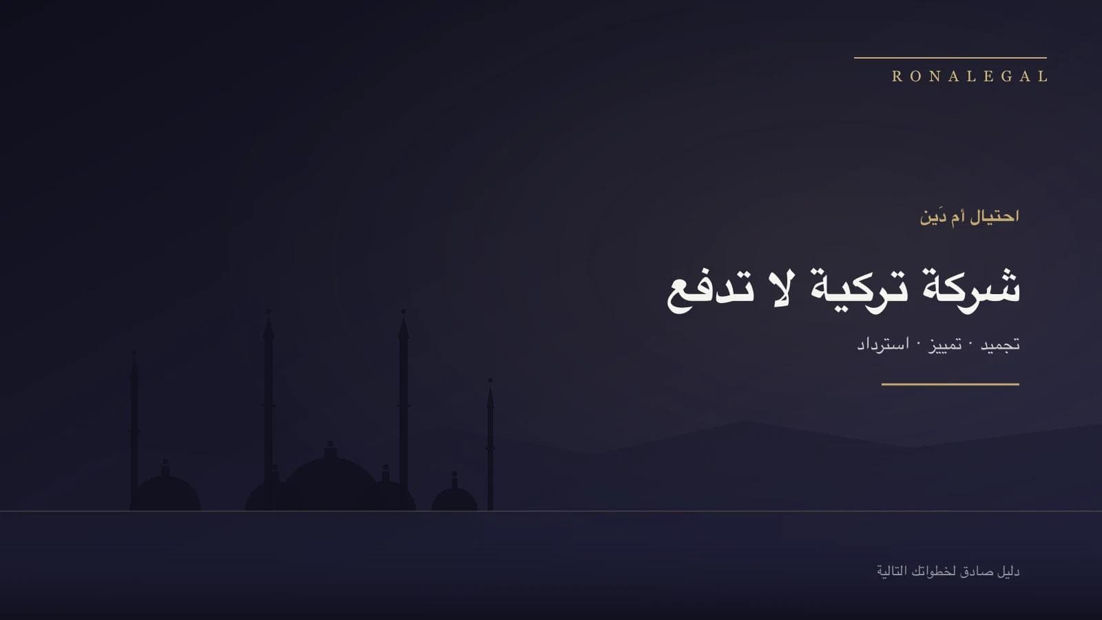 شركة تركية لا تدفع: دليل التمييز بين الاحتيال والدَّين المدني واسترداد الأموال