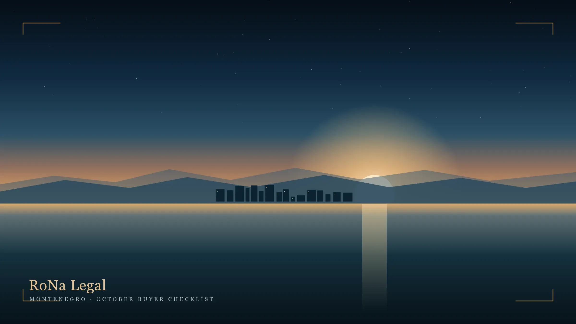 Editorial illustration on the October checklist for foreign property buyers in Montenegro